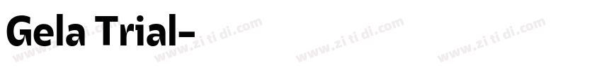 Gela Trial字体转换